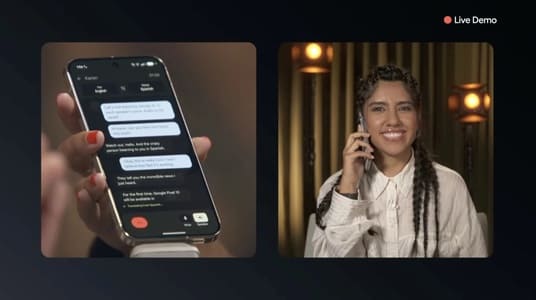 ترجمه زنده تماس‌ تلفنی با هوش مصنوعی در گوشی جدید گوگل Pixel 10